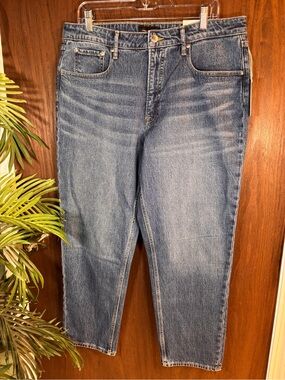 Free Assembly Original 90's Straight Jeans Size 16 NWT Medium Wash Denim